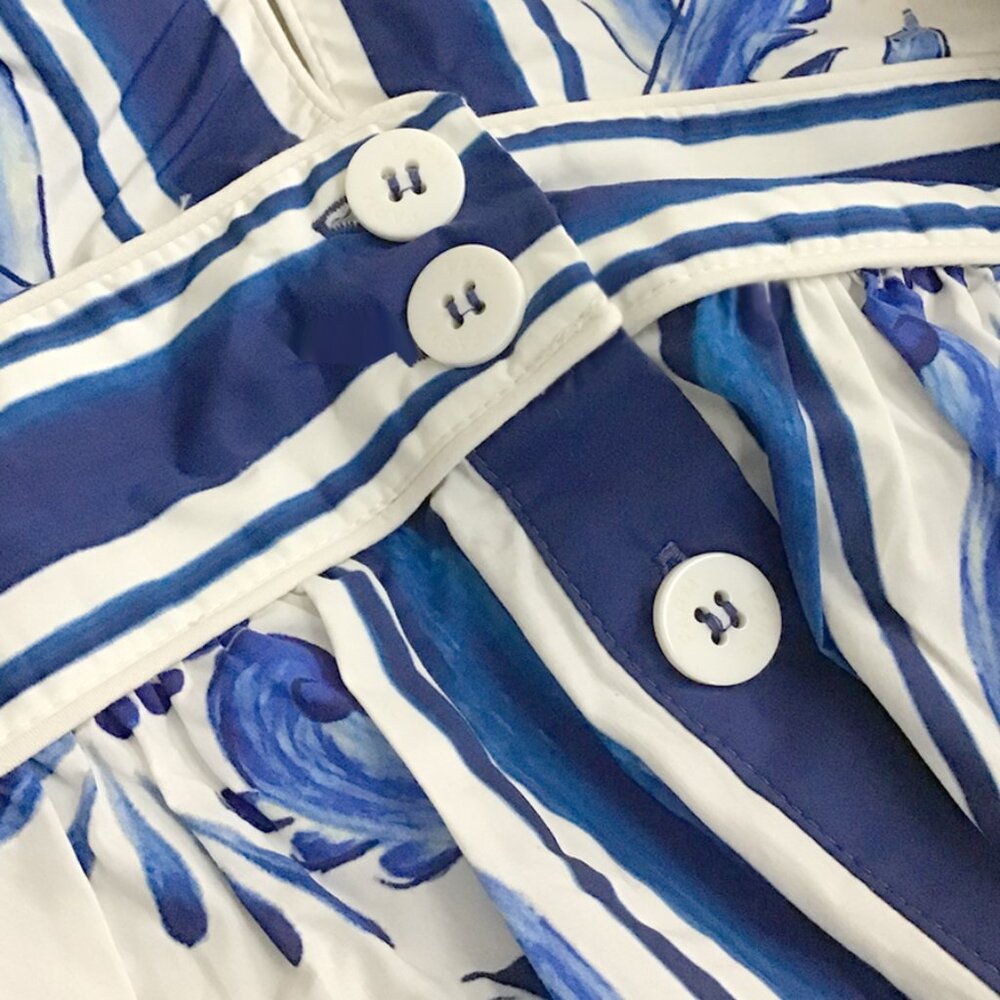 Farm Rio Off-White Garden Tiles Mini Dress - Picture 13 of 16
